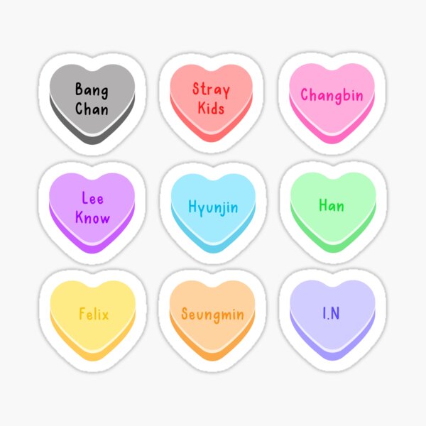 Stray Kids Holo Hearts Stickers – MilkBunn Co.