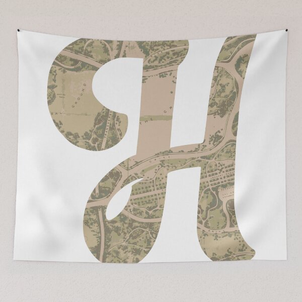 Item preview, Vintage Travel Letter H designed and sold by Wenkatdesigns.