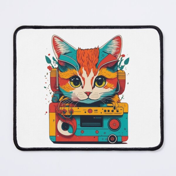 Item preview, Retro Feline Mixtape designed and sold by Trovi.