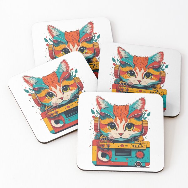 Item preview, Retro Feline Mixtape designed and sold by Trovi.