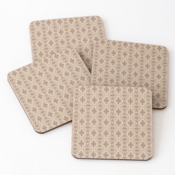 Aperçu de l'œuvre Fond minimaliste symétrique plein de fleurs brunes créée et vendue par myersdiffusion.