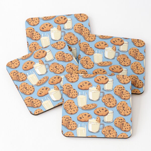 Item preview, Milk and Cookies Toile designed and sold by AwesomeAiArt.