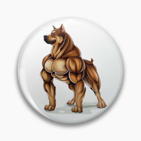 Item preview, the muscular dog designed and sold by luckymando.