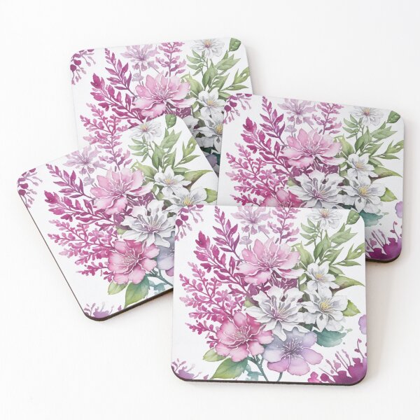 Item preview, watercolor flowers designed and sold by UndineSea.