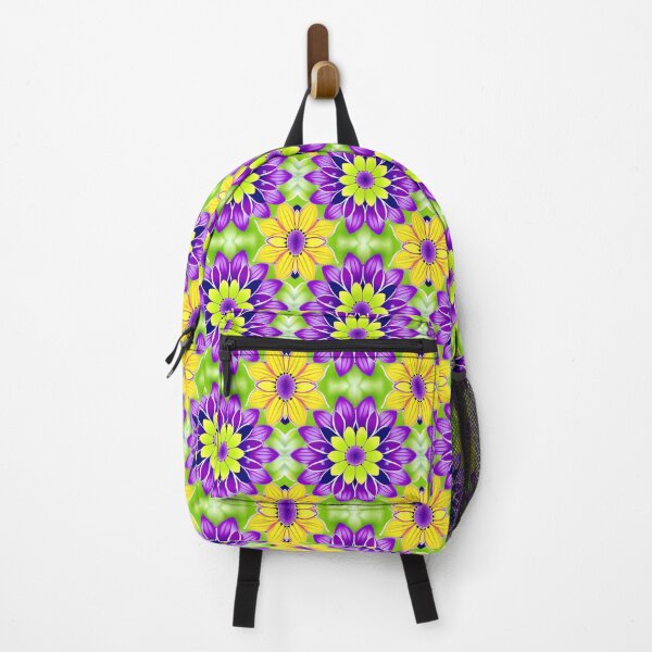 Item preview, Pattern of violet and yellow flowers designed and sold by varodesign.