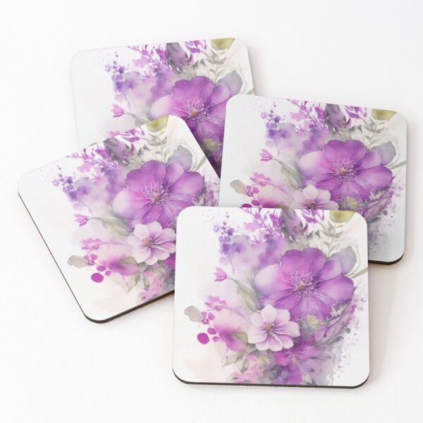 Item preview, watercolor flowers designed and sold by UndineSea.