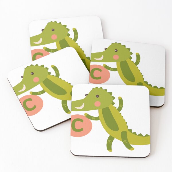 Item preview, Cartoon C for crocodile designed and sold by tqueen.