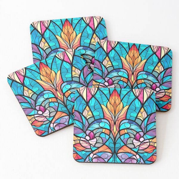 Item preview, Colorful stained glass Abstrat design designed and sold by SweetWhiskers.