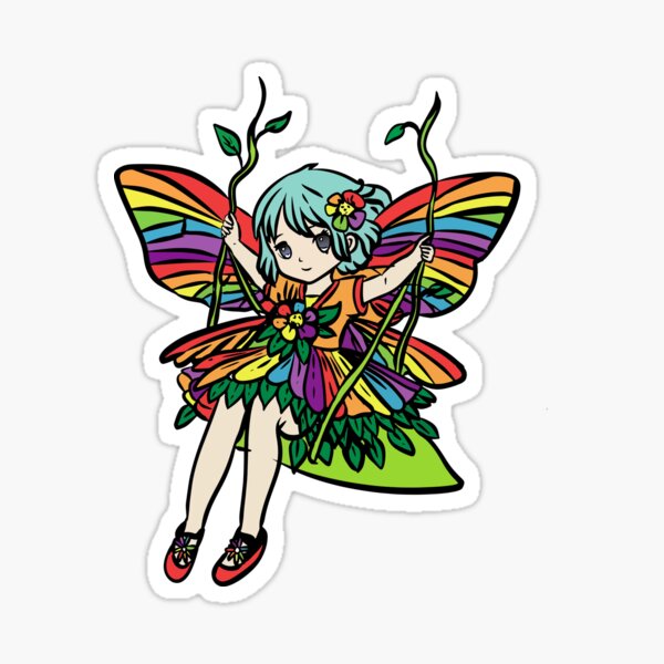 Item preview, Rainbow Fairy Swinging with Pride | LGBTQ+ Pride Month Celebration designed and sold by Lubellebubble20.