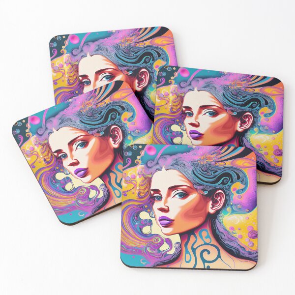 Item preview, Swirling colors with bubbles and droplets forming the image of a woman designed and sold by Lefteris Betsis.