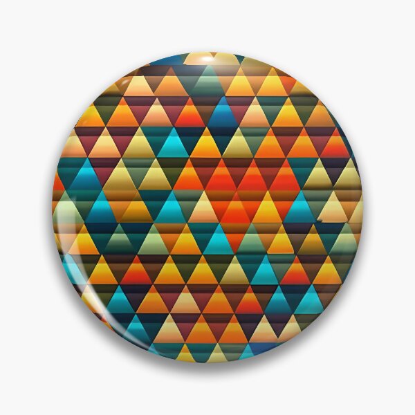 Item preview, Multicolored Geometric Pyramid Design designed and sold by SweetWhiskers.