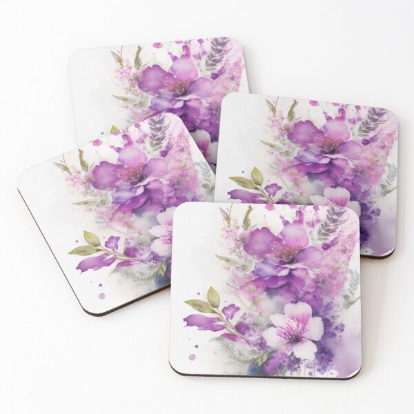 Item preview, watercolor flowers designed and sold by UndineSea.