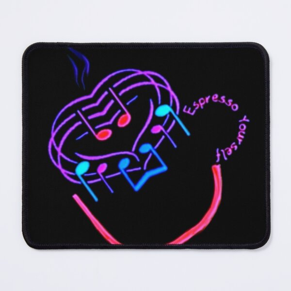 Item preview, Neon Musical Espresso Cup Pun designed and sold by IvaRenee.