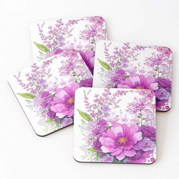 Item preview, watercolor flowers designed and sold by UndineSea.