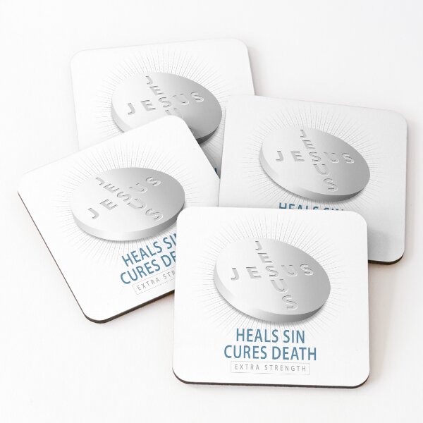 Item preview, Jesus Heals Sin Cures Death Pill   designed and sold by 26-Characters.