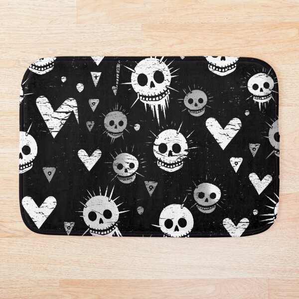 Item preview, Skulls n hearts pattern designed and sold by SweetWhiskers.