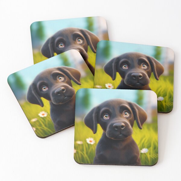 Item preview, Cute Black Labrador Puppy designed and sold by MasartDesigns.