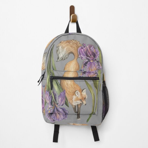 Item preview, Fox with Irises designed and sold by Rebecca Flaum.