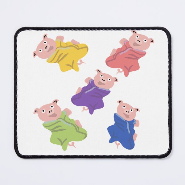 Item preview, Rainbow Pigs in a blanket designed and sold by Adasha Knight.