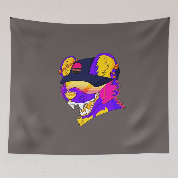 Item preview, Vaporwave Wild Dog designed and sold by RayvenRayge.
