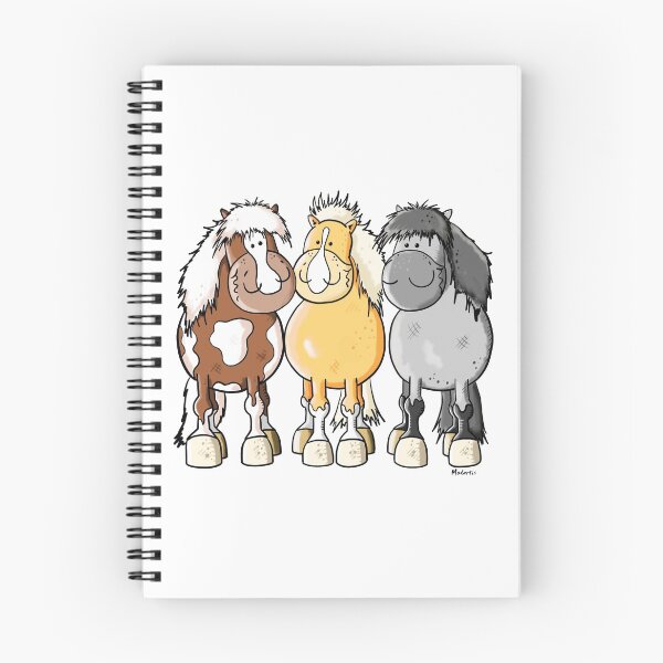 Item preview, Three Cute Shetland Ponys Cartoon designed and sold by modartis.