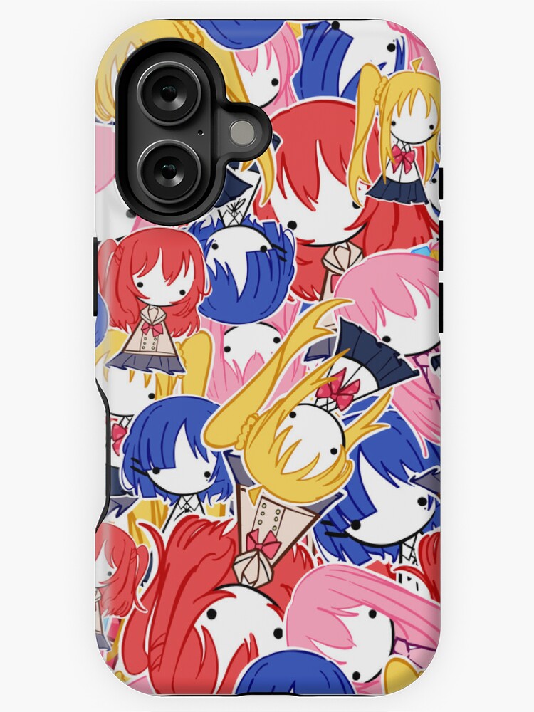 Aperçu 1 sur 4. Coque iPhone avec l'œuvre Motif Bocchi le Rocher créée et vendue par Ashteria.