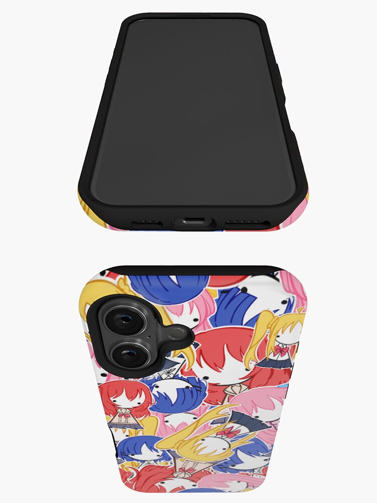 Aperçu 3 sur 4. Coque iPhone avec l'œuvre Motif Bocchi le Rocher créée et vendue par Ashteria.