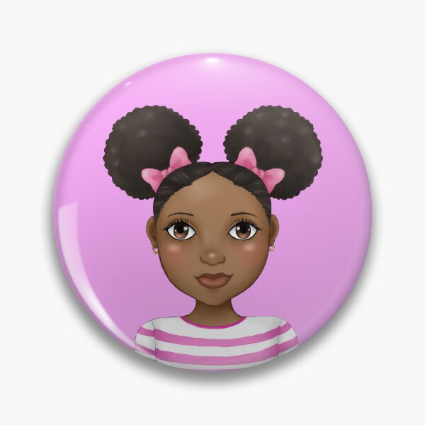 Artikelvorschau, Kleines schwarzes Mädchen mit Afro-Puffs entworfen und verkauft von Deanna McRae.
