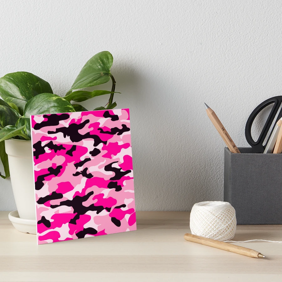NEON PINK Camo Woodland Arctic Style Pink Camo Texture - Repeating