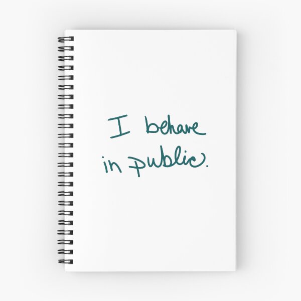 Item preview, I Behave in Public designed and sold by abeink.