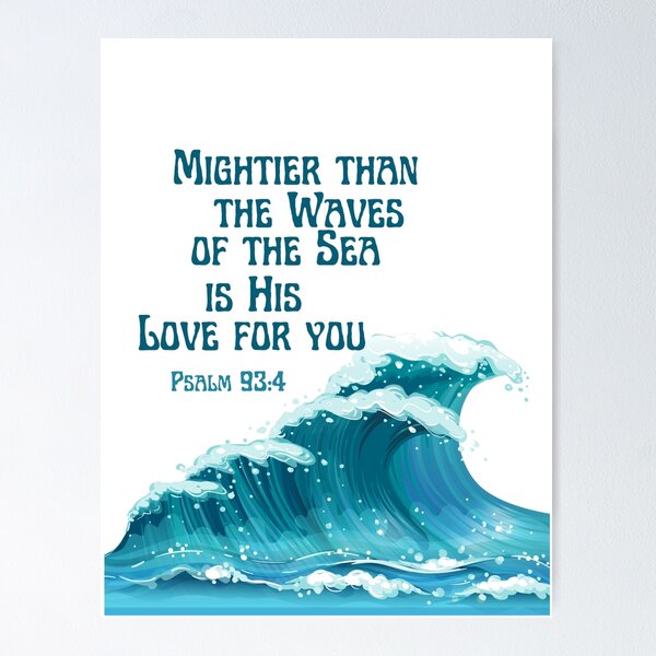 Item preview, Psalm 93:4 in blue designed and sold by Lilaclown.