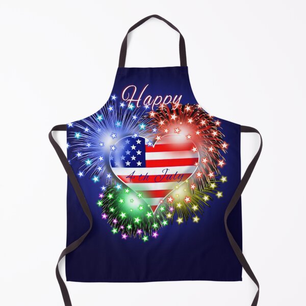 Item preview, Happy 4th July Fireworks Heart designed and sold by Pear Tree Studio.