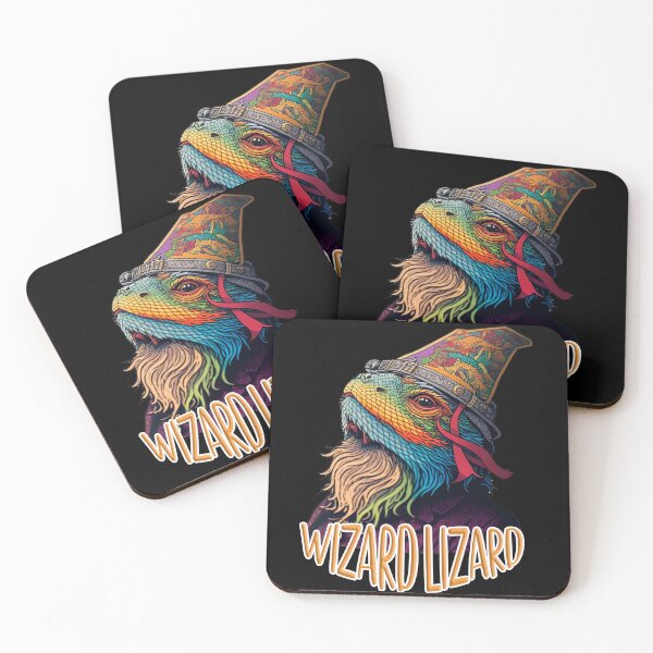Item preview, Wizard Lizard: Bearded Dragon Beardie Magician designed and sold by Bug & Brush.
