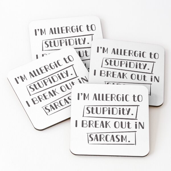 Item preview, Allergic to stupidity designed and sold by Adasha Knight.