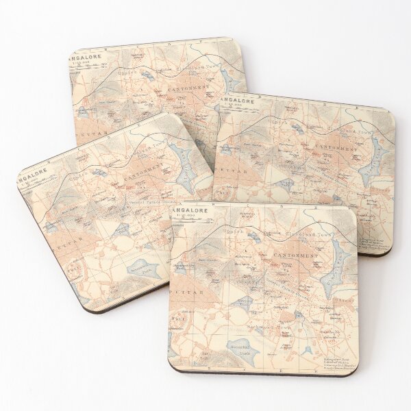 Item preview, Vintage Map of Bangalore India (1914) designed and sold by BravuraMedia.