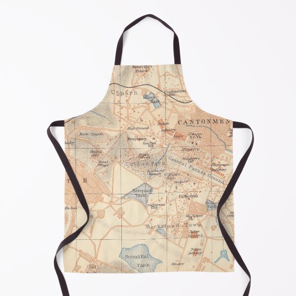 Item preview, Vintage Map of Bangalore India (1914) designed and sold by BravuraMedia.