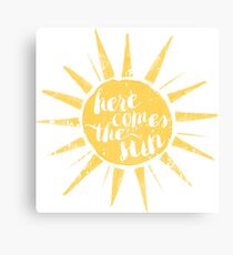 Hier kommt die Sonne Leinwanddruck