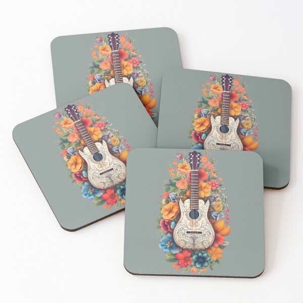 Item preview, Floral Guitar designed and sold by taniasofia.