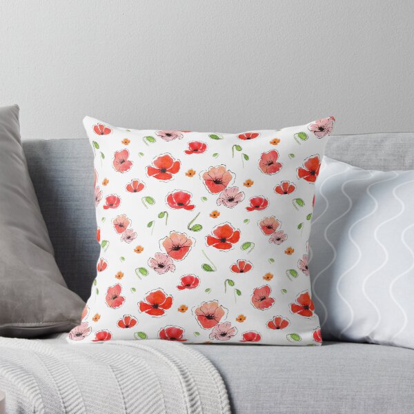 Item preview, Tender Poppies - Summer Vibes - Hand Painted Seamless Pattern designed and sold by DinkyBeavers.