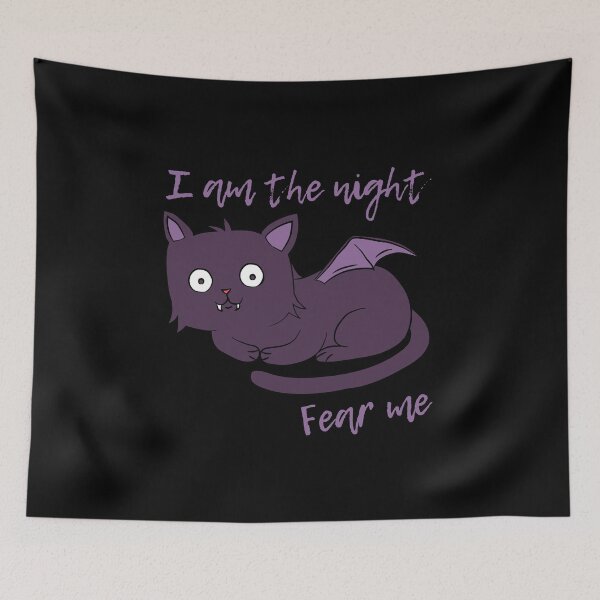Item preview, Cute Halloween Cat I Am the Night Fear Me designed and sold by flippinsg.