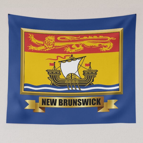 Item preview, NEW BRUNSWICK Flag Gifts, Masks, Stickers & Goodies designed and sold by mpodger.