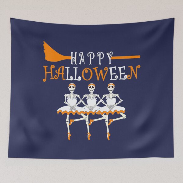 Item preview, Happy Halloween Skeleton Ballerina Ballet Dancer Funny 	 	 designed and sold by azbdlzbmuaq13.