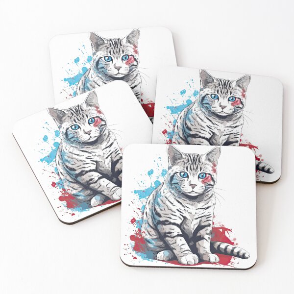 Item preview, Feline Genius: AI-Inspired Modern Design for American Shorthair Cat Breed lovers designed and sold by DooodleGod.