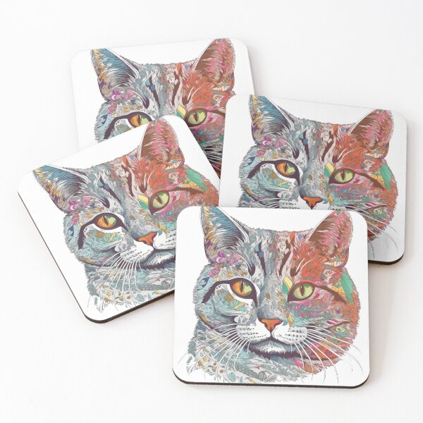 Item preview, CollageCats - Vibrant Feline Artwork of Playful American Shorthairs! designed and sold by DooodleGod.