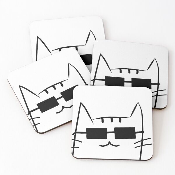 Item preview, Cat With Sunglasses Doodle designed and sold by GrazzysArts.