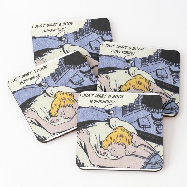 Item preview, Book Boyfriend Comic designed and sold by El's Library Card.