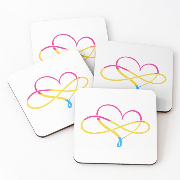 Item preview, Polyamory Heart Pansexual Flag designed and sold by MyGayHeart.