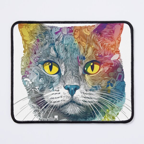 Item preview, FurCollage: Artistic American Shorthair Cat Design with Multiple Elements, Perfect for Feline Art Lovers. designed and sold by DooodleGod.
