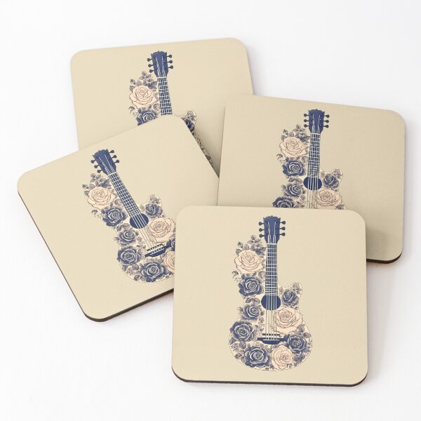 Item preview, Vintage Floral Guitar designed and sold by taniasofia.