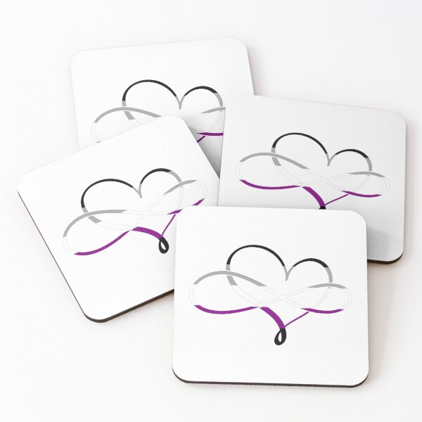 Item preview, Polyamory Heart Asexual Flag designed and sold by MyGayHeart.